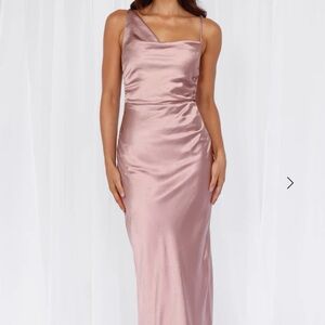 Hello Molly Satin Gown
